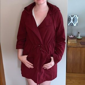 Maroon long jacket